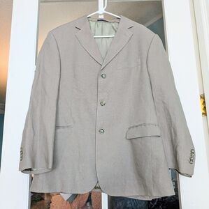 Christian Dior Pure Linen Vintage Mens Blazer Suit Jacket T 54